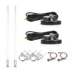 Outdoor Fiberglass Base Antenna 8dBi 915MHz 450-470/2300-2400MHz for Lora Bobcat