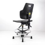 360 Degree Swivel / Rotating Ergonomic ESD Chairs 350lb For High Lab Workbench
