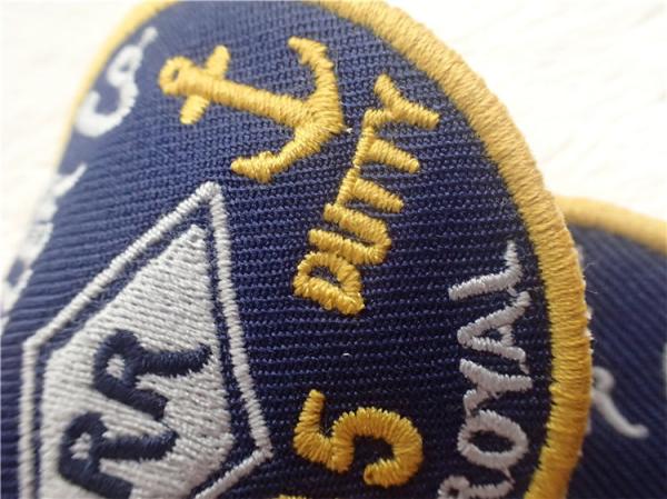 Eco - Friendly Custom Twill Patches Sew - On Back For Garment / Embroidered