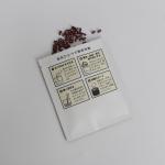 Moisture proof food grade plastic mini white 3 three side seal bag for rice tea