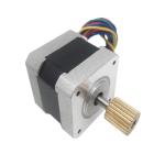 Mini NEMA17 DC Stepper Motor 40mm Length 42mm Diameter Mounting On Gearbox