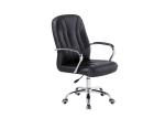 Dovetail Stylish Swivel 46cm Office Chair With Chrome Base