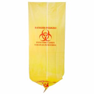 China 37 X 50 Yellow Infectious Waste Bags , HDPE Material Medical Waste Disposal Bags on sale