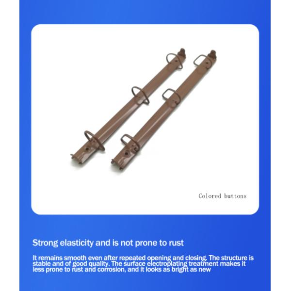 Metal Slant D shape Ring Binder clip 1 inch Silver A4 Metal accessories for folders Ring Binder Mechanism STD280-3-25/20