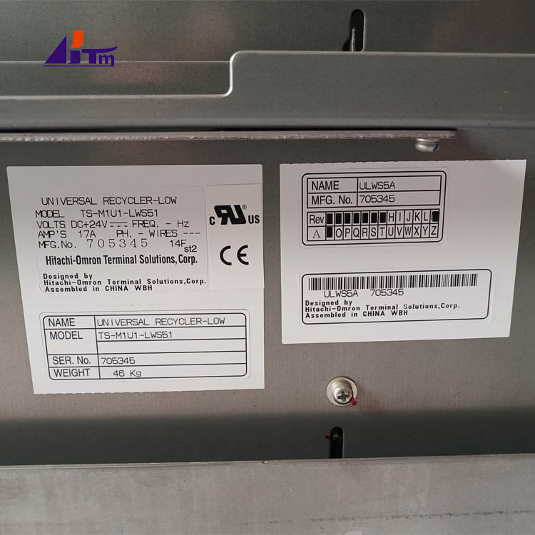 Diebold 368 ECRM Chassis 5 Cassette High ULWS5A