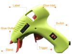 Electric Anti-drip Hot Melt Glue Gun Mini 7mm 11mm wtih Stands for kids Children