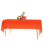 Solid Color Disposable Plastic Tablecloths , Heavy Duty Disposable Table Covers