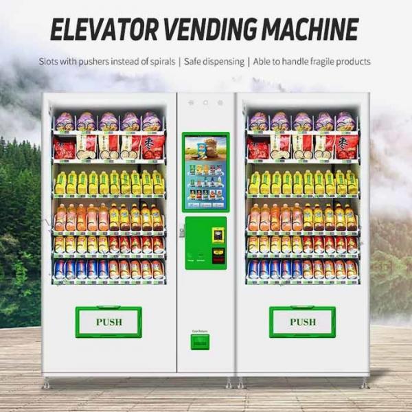 Quality big capacity elevator snack and drink vending machine with refrigerant R290/R513A/R1234YF for sale