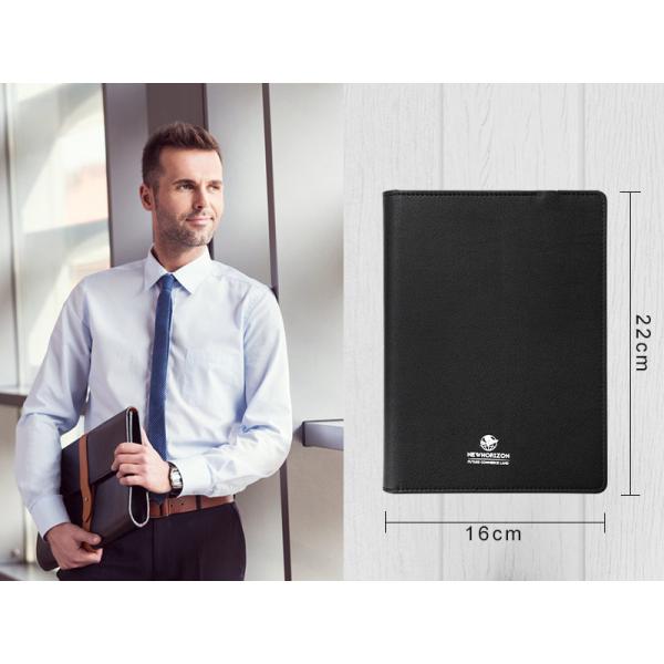 15W Fast Wireless Charging A4 PU Cover Notebook Wireless Charger