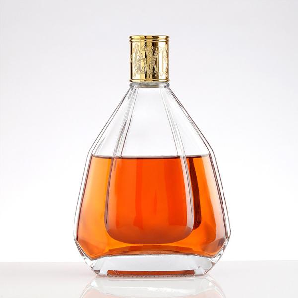 200ml Glass Liquor Bottle Brandy Whisky Pocket Bottle with Aluminum Plastic PP
