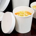 Eco Friendly Biodegradable Flexo Printing Disposable Paper Soup Bowls
