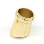 Creative Zinc Alloy Gold Plating Cylinder Shape Metal Zamac Perfume Bottle Cap