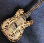Natural Wood Color Roasted Coke Electric Guitar