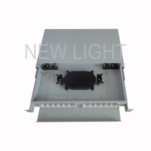 Wholesale 1U Slidable Rack Mounted ODF-1U Holder For Adapters Angled For 45° from china suppliers