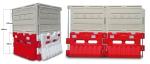HDPE water filled barrier Road Safety Barriers Red and Blue Yellow Optional