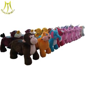 Wholesale Hansel horse toys electric ride on animal plush battery powered animal ride from china suppliers
