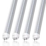 T8 5ft V Shape LED Tube 72W Integrated 6500k AC85-265V Flicker Free Triac