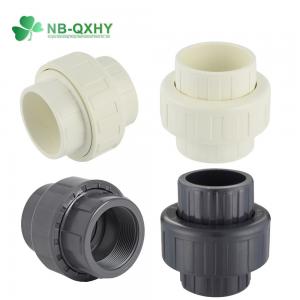 Wholesale Nominal Diameter Dn15-Dn100 Blue PVC Pipe Fitting Union Plastic Socket Thread Union from china suppliers