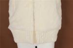 Sleeveless Zipper Closure Women Down Vest With Fur Collar