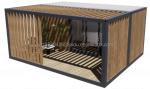 20ft Luxury Prefab Wooden House with Kitchen Bathroom and Outdoor BBQ Flat Pack
