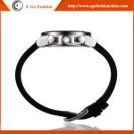 CURREN 8146 Black White Classic Watch Man Business Watch Silicone Strap Quartz