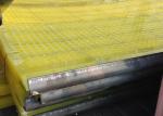 PU Sieve Media & Urethane Mesh Mats Deck Bend Plate Sheet In Yellow Color