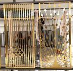 Multi Functional Laser Cut Wall Partitions Stainless Steel Decorative Room