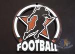 Matt Black Plating Custom Football Glow In The Dark Medals Hallowmas Gifts For