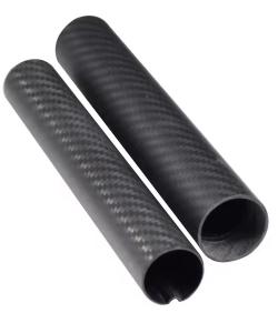 Wholesale Carbon Fiber Heating tube 3k Braided cloth 10 20 30 inches custom length epoxy resin 1mm 0.5mm thin-walled carbon fiber from china suppliers