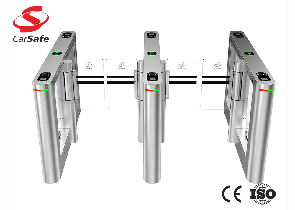 Stainless steel swing gate RFID/Facial/QR Reader Turnstile Gate with CE certification and low price