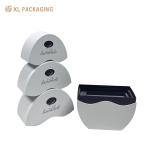 Wholesale Custom Egg Shape Candy Chocolate Box White Purple Cosmetic Gift