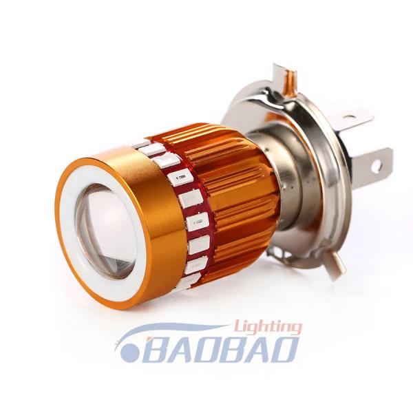 H4 BA20D RGB High Quality Motorcycle LED Fog Light Mini Driving Lights Headlight