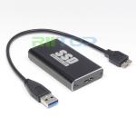 mSATA SSD to USB 3.0 External Drive Case Enclosure for 50x30mm mSATA SSD