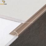 Metal 10mm Round Tile Trim , Anodize Matt Rose Gold Tile Trim