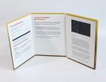 A4 Size Portrait Lcd Video Greeting Card , Full Colors Video Brochure For
