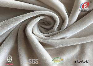 Wholesale Warm Shiny Polyester Spandex Velvet Fabric Stretch Knitted Fleece Fabric from china suppliers