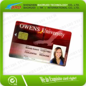 China High quality Credit Card Size cr80 pvc smart chip ic  cards on sale