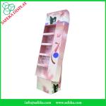 Customized printed Promotion Rack advertising shelf Cardboard clothing display