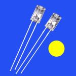 5mm 2Hz 1/6 Duty Cycle 12V Clear Yellow Color 590nm 1200mcd 90deg Resistor
