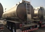 3 Axle Aluminum Tanker Trailer For Methyl Methane , Fuel Tanker Semi Trailer