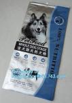 Slider Zipper Large Plastic Animal Pet Food Packaging Bag With Print, side