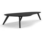 Modern Apartment Hotel Luxury Wooden Irregular Shape Walnut Coffee Table