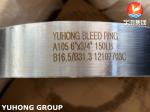 Bleed Ring ASME SA105 Carbon Steel Flange B16.5 For Food Processing