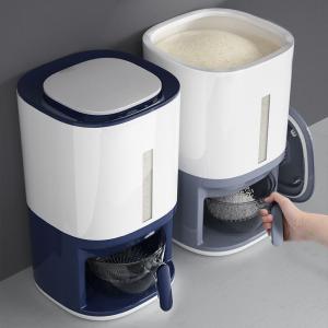 Wholesale Insect Proof Automatic 10kg Rice Storage Container Household Storage Organization from china suppliers