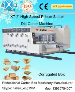 Wholesale Automatic High Speed Carton Printer Slotter Die Cutter Machine 100 Pcs/Min from china suppliers