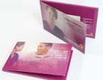 USB port Magnetic switch LCD video card , business LCD Video Brochure
