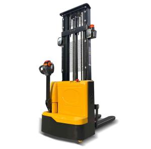 Wholesale 1.5t 1500kg Full Electric Walkie Stacker With 18 Months Warranty For Support Production Process from china suppliers