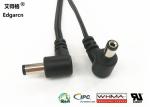 Edgar Industrial Wire Harness Right Angle Dc Power Extension Cable 5.5 * 2.1mm
