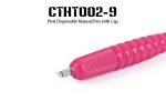 Pink Disposable Manual Pen For Semi Permanent Makeup with Flaecible Blades
