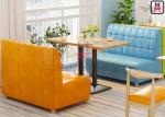 3.5feet 0.8cbm Upholstered Booth Seating Sqaured Stitching Back